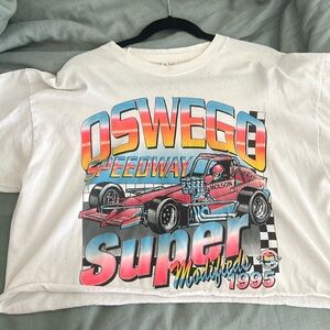 Vintage Oswego Speedway Super Modifieds 1995 slight cropped t-shirt